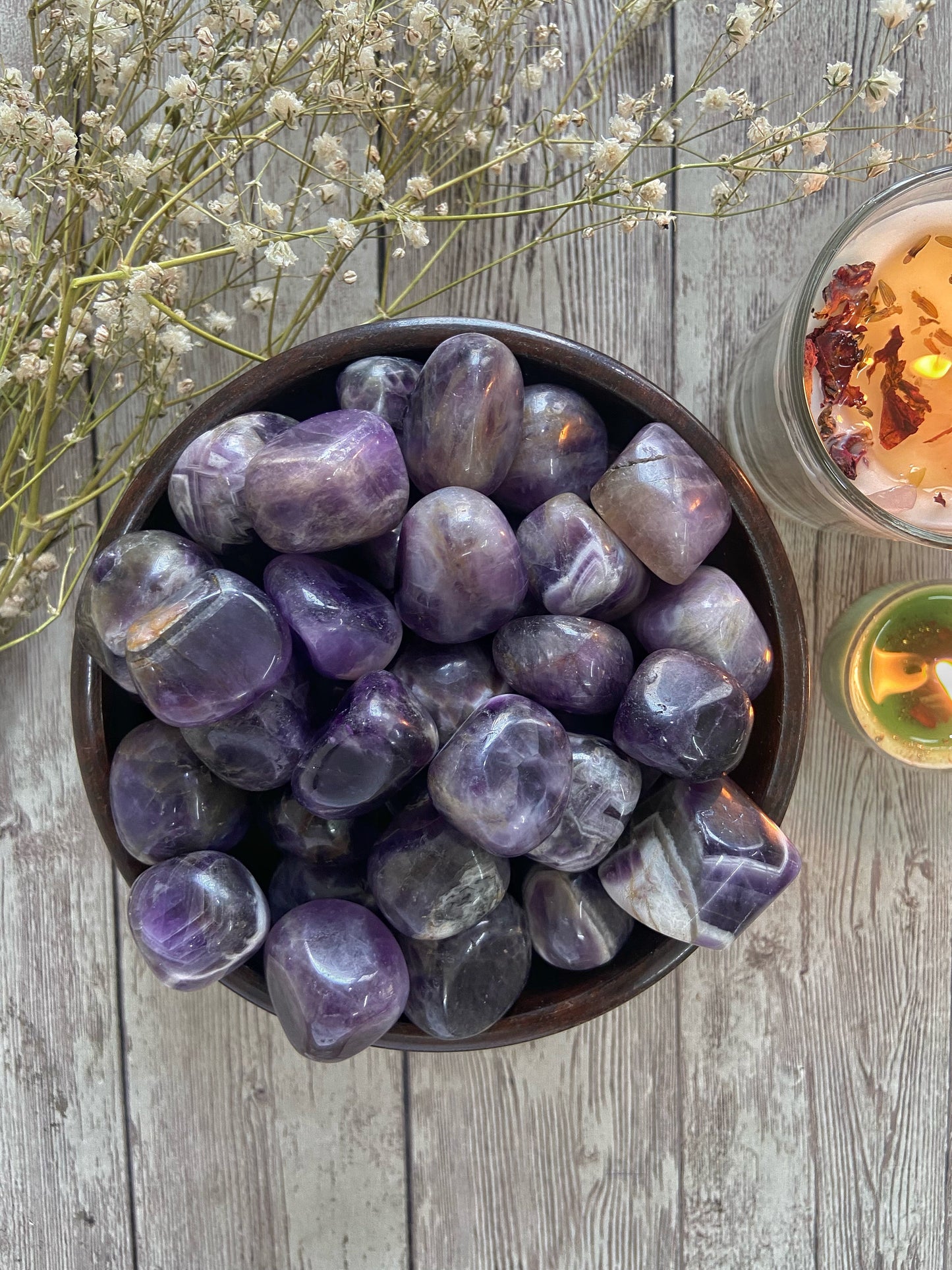 Amethyst Tumble | Helps Activating Third Eye & Psychic Abilities Crystal Stones