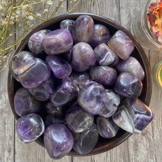 Amethyst Tumble | Helps Activating Third Eye & Psychic Abilities Crystal Stones