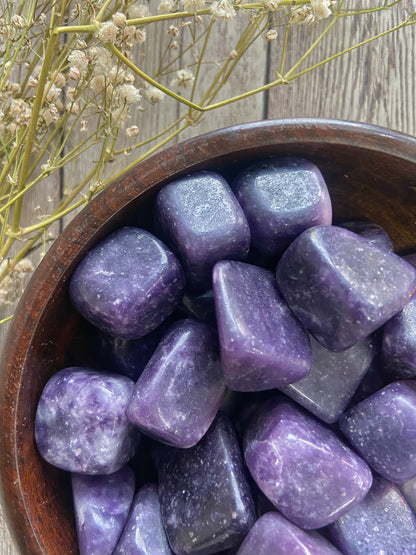 Lepidolite Tumble | Helps Discover Personal Purpose & Success Crystal Stones