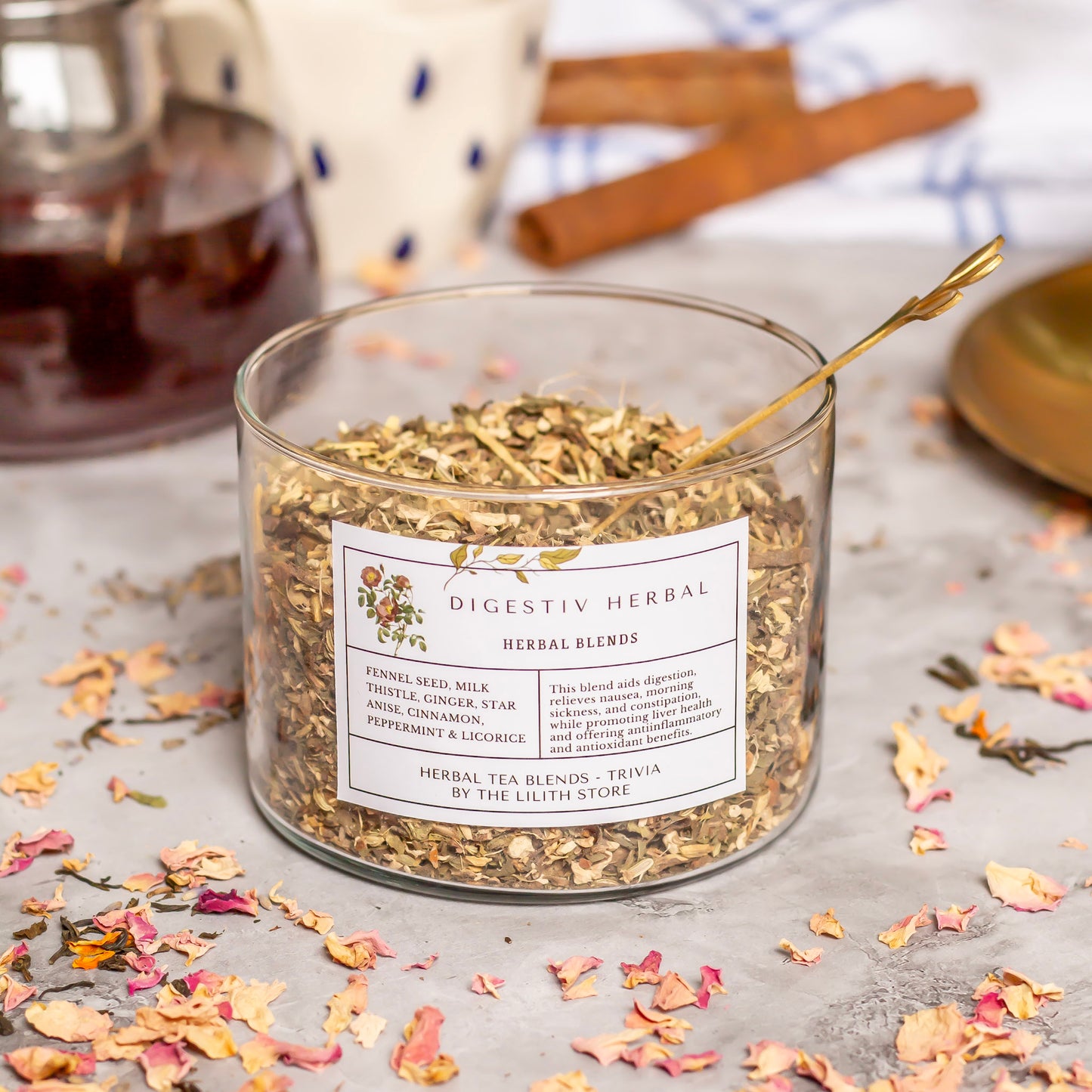 Digestive Herbal Wellness Tea Blend - 100 Gm | Healing & emotional well-being