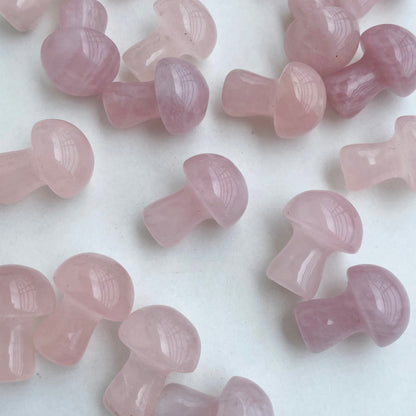 Rose Quartz Mushroom - Pack of 3  | Love & Self Love