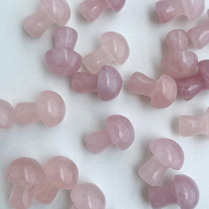 Rose Quartz Mushroom - Pack of 3  | Love & Self Love