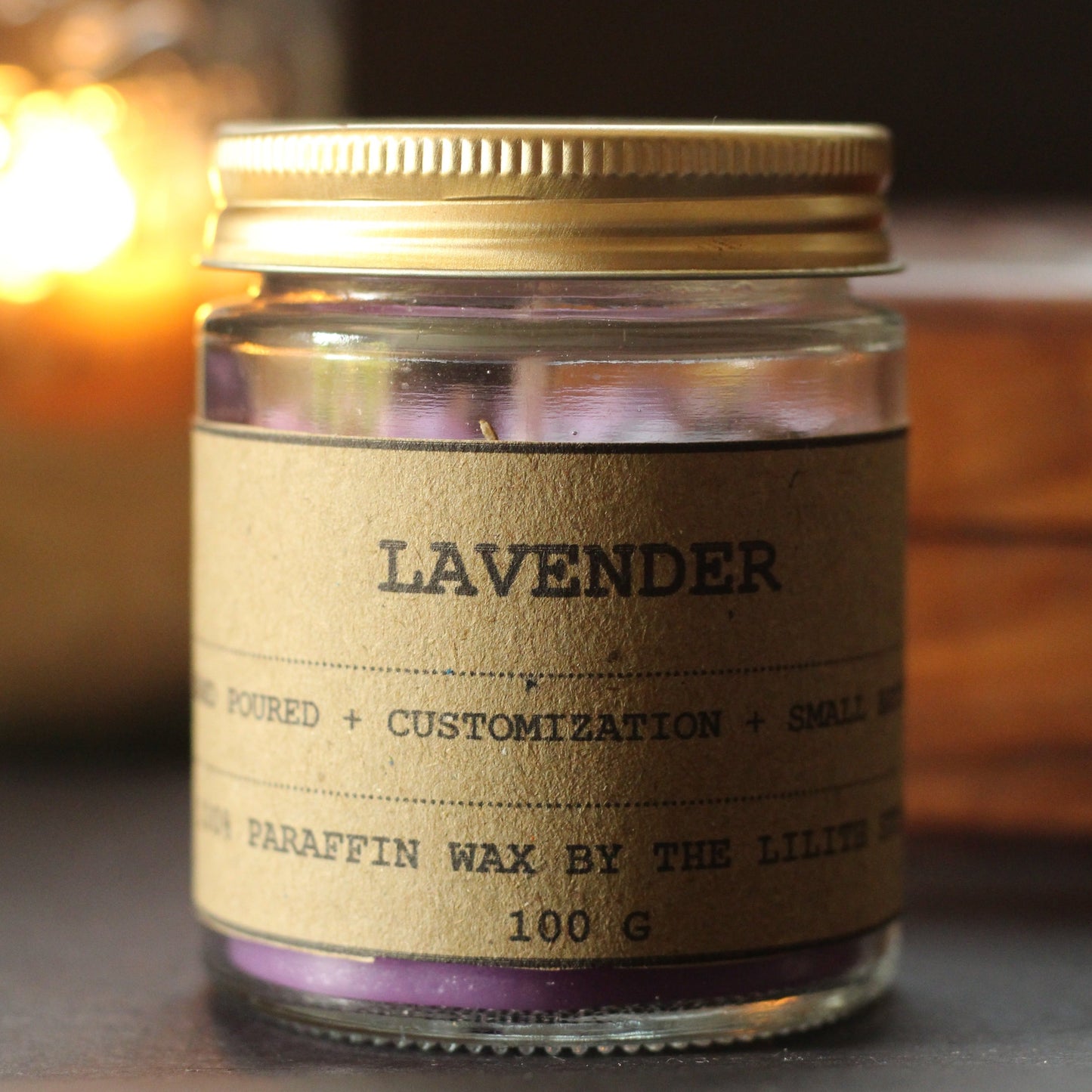 Lavender Scented Candle + Buds