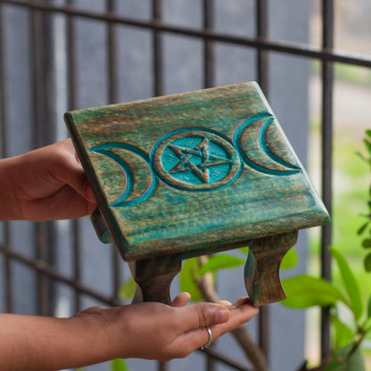 Wooden Vintage looking Green Altar Table