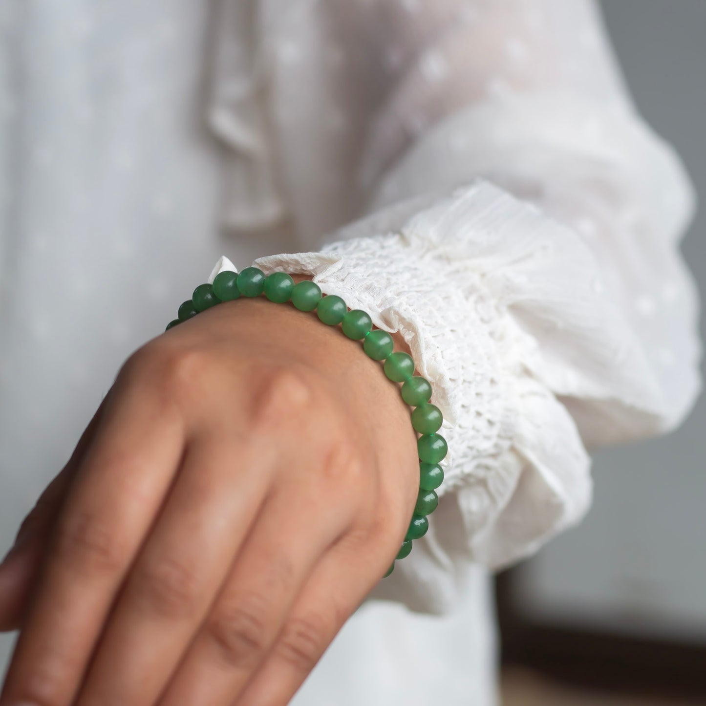 Green Aventurine Bead Bracelet - 6mm | Stone of Abundance & Prosperity