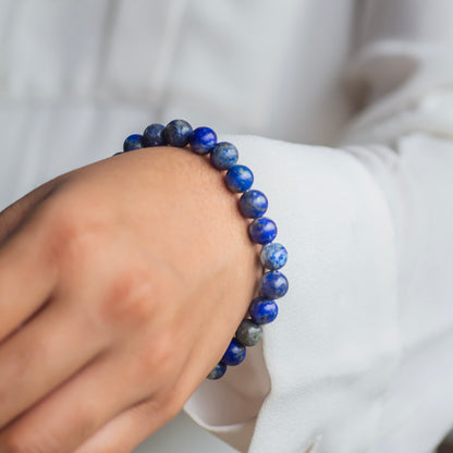 Lapis Lazuli Bracelet - 8mm | Expression & Communication