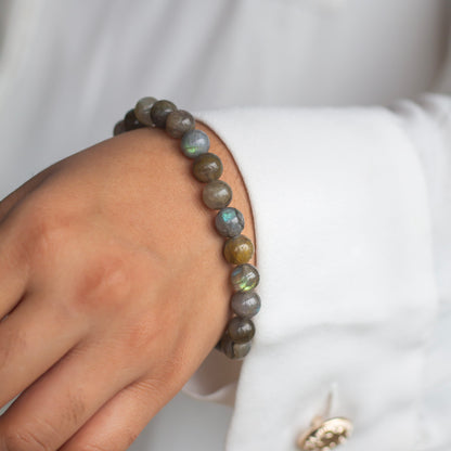 Labradorite Bead Bracelet - 8mm | Spiritual Growth