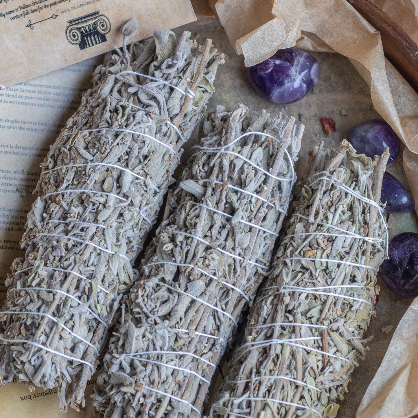 Indian Sage Stick - Pack of 3 | 7 Inches approx