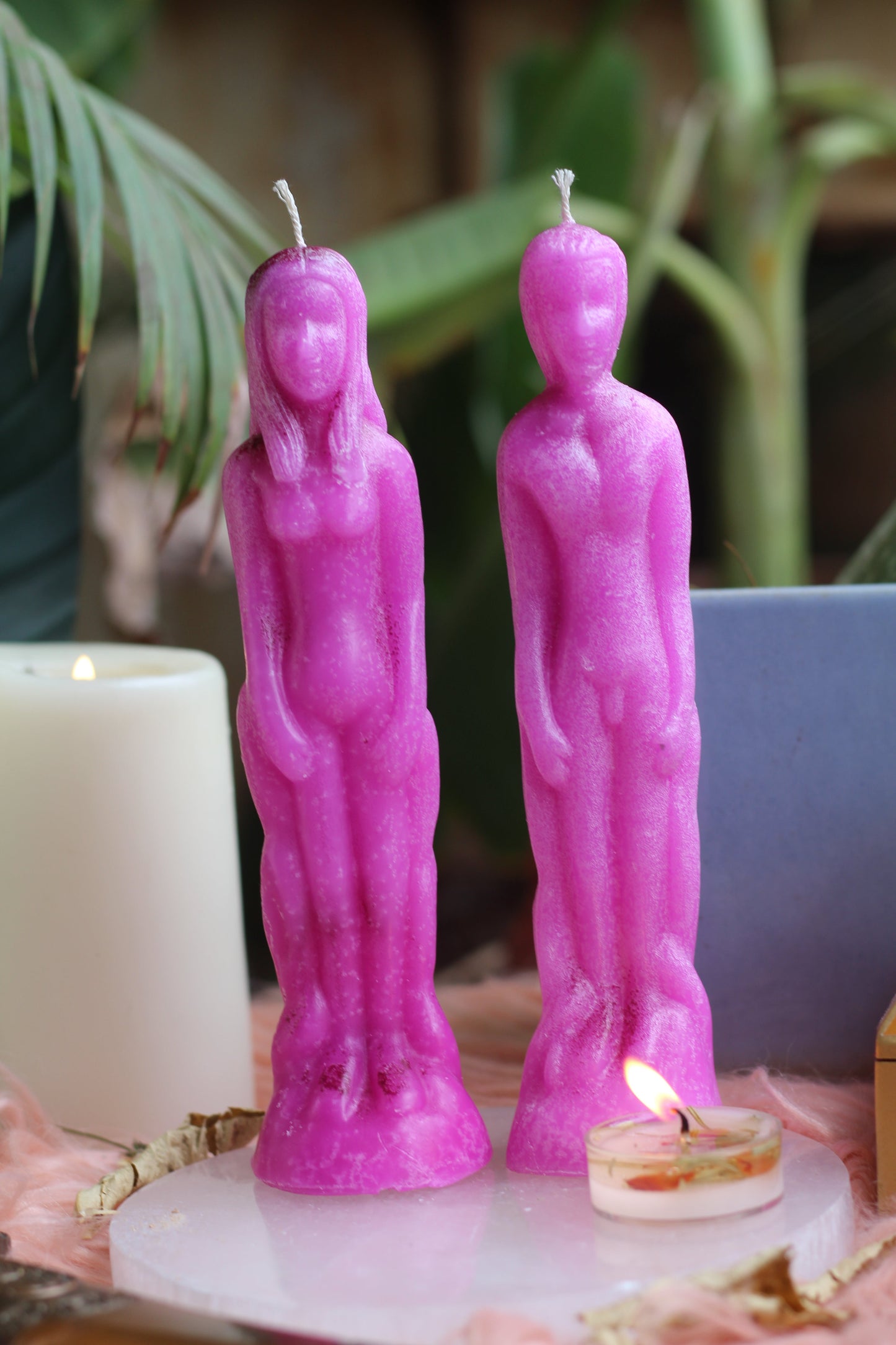 Pink Female & Male Combo Candle