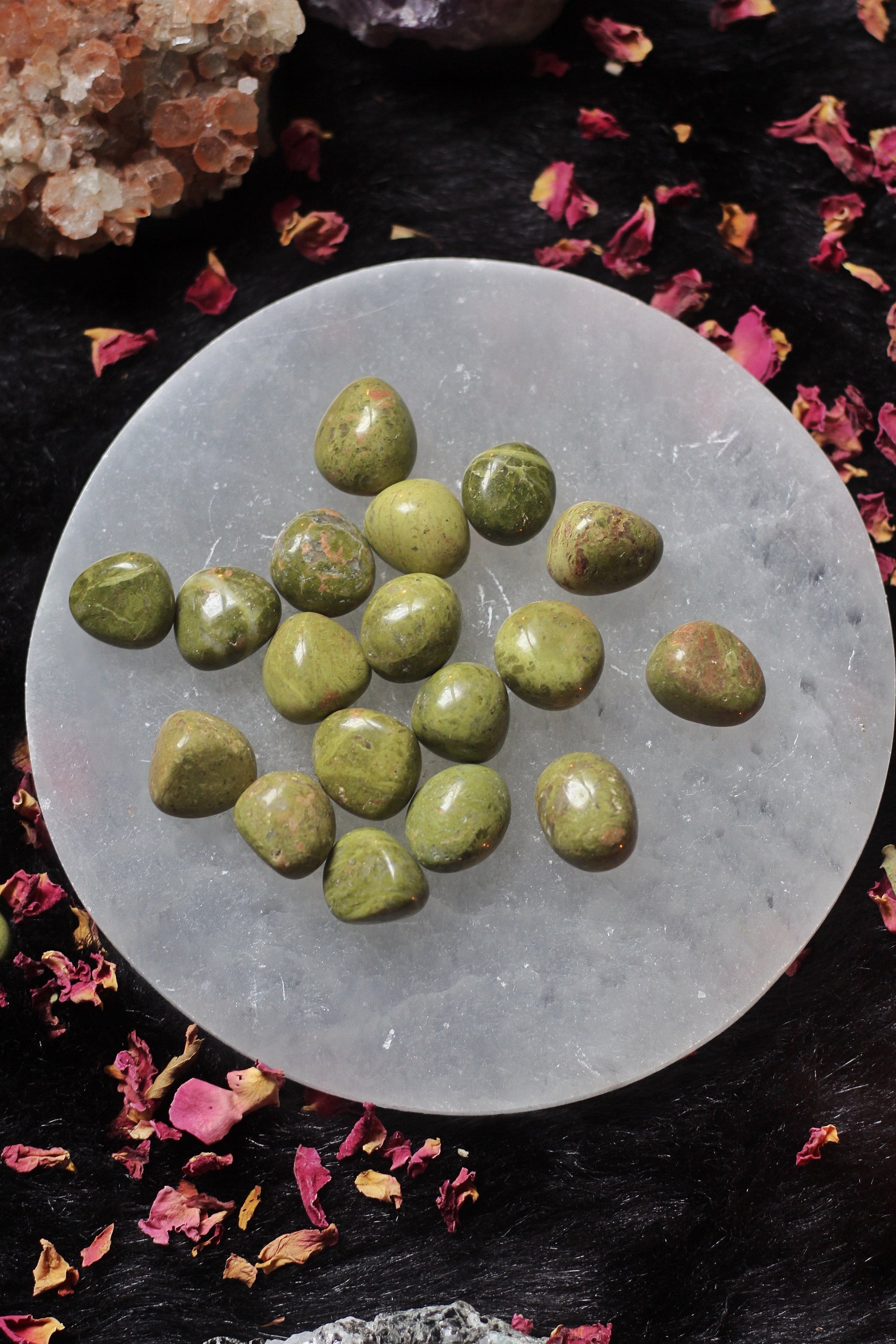 Unakite Mini Tumble | Stone For Activating Third Eye Chakra Crystal