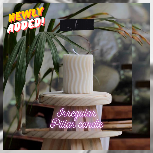 Irregula Pillar Soy Candle Set Of 3