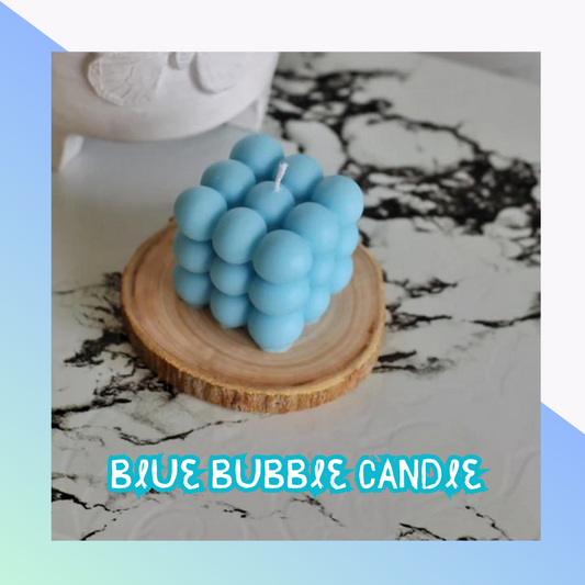 Blue Cloud Bubble Soy Candle | Pack Of 3