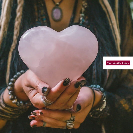 Rose Quartz XXL Heart | Stone of love & Self Love
