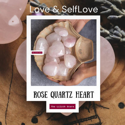 Rose Quartz Heart - Stone of Love & SelfLove