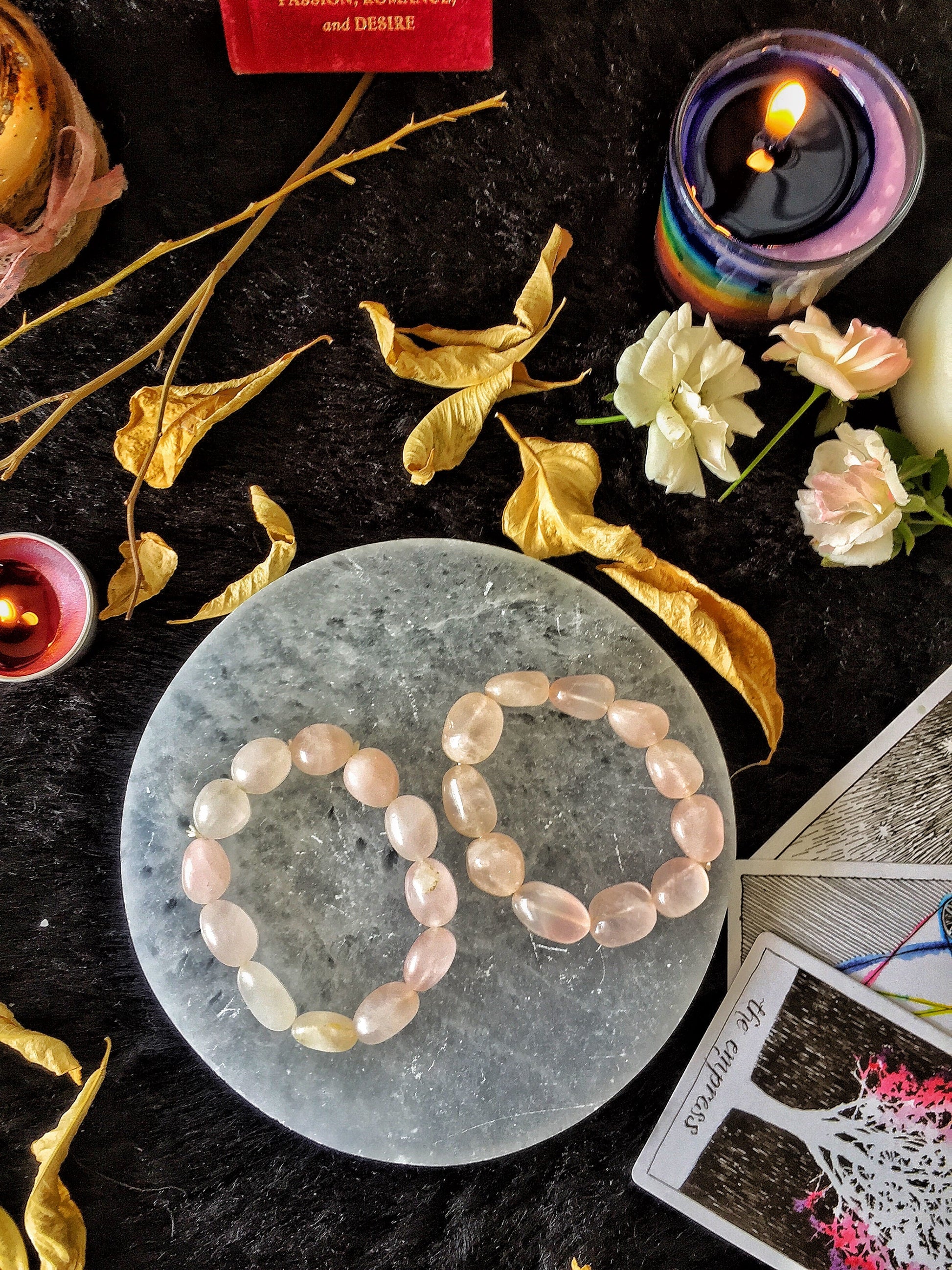 Super Quality Rose Quartz Tumble Bracelet - Stone Of Love & Selflove Crystal Jewellery