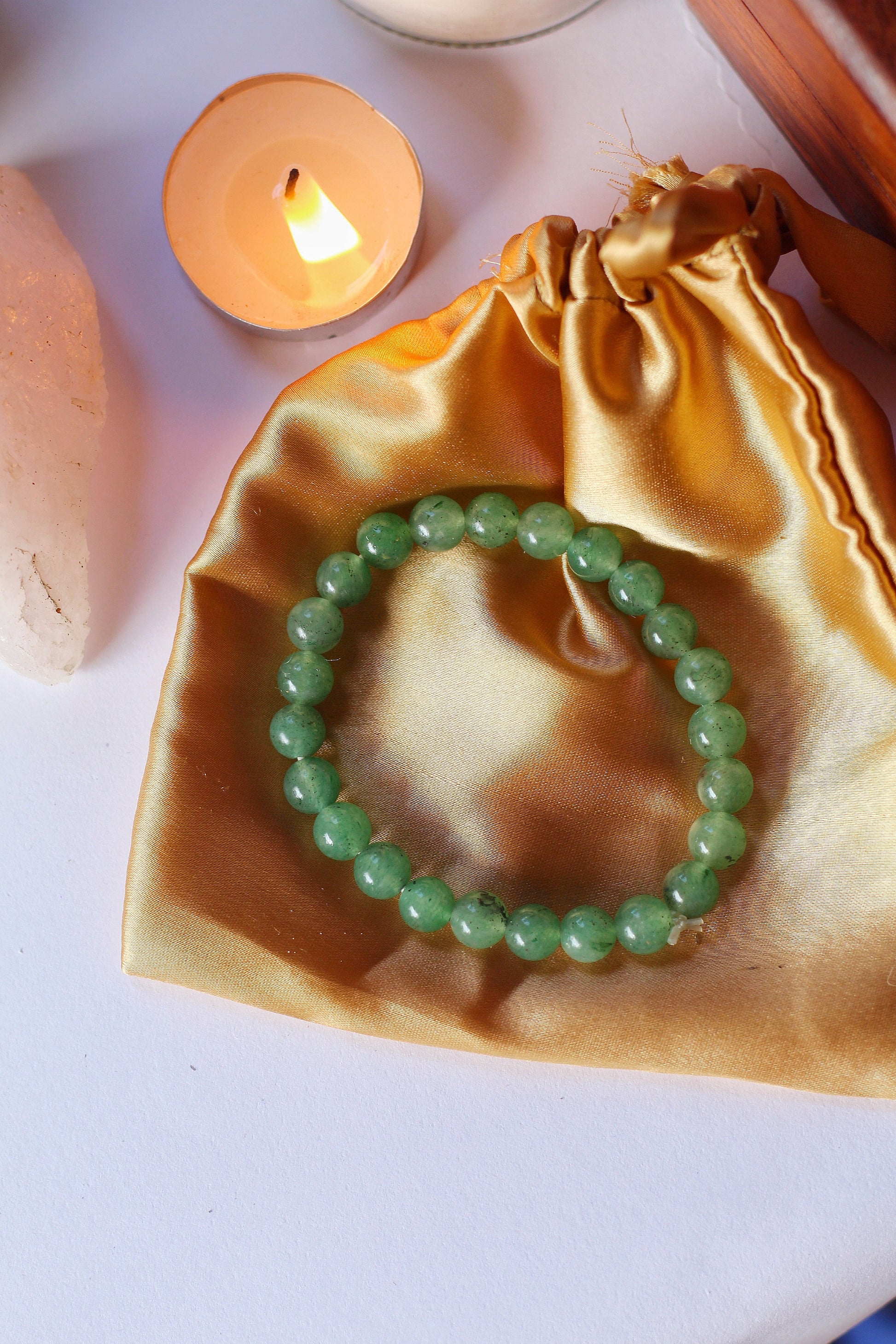 Green Aventurine Bracelet | Stone Of Abundance & Prosperity Crystal