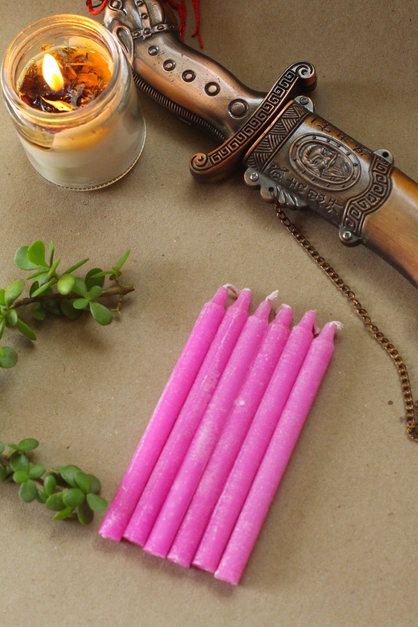 Pink Candle | Spell Work - Set Of 25 50 100 200