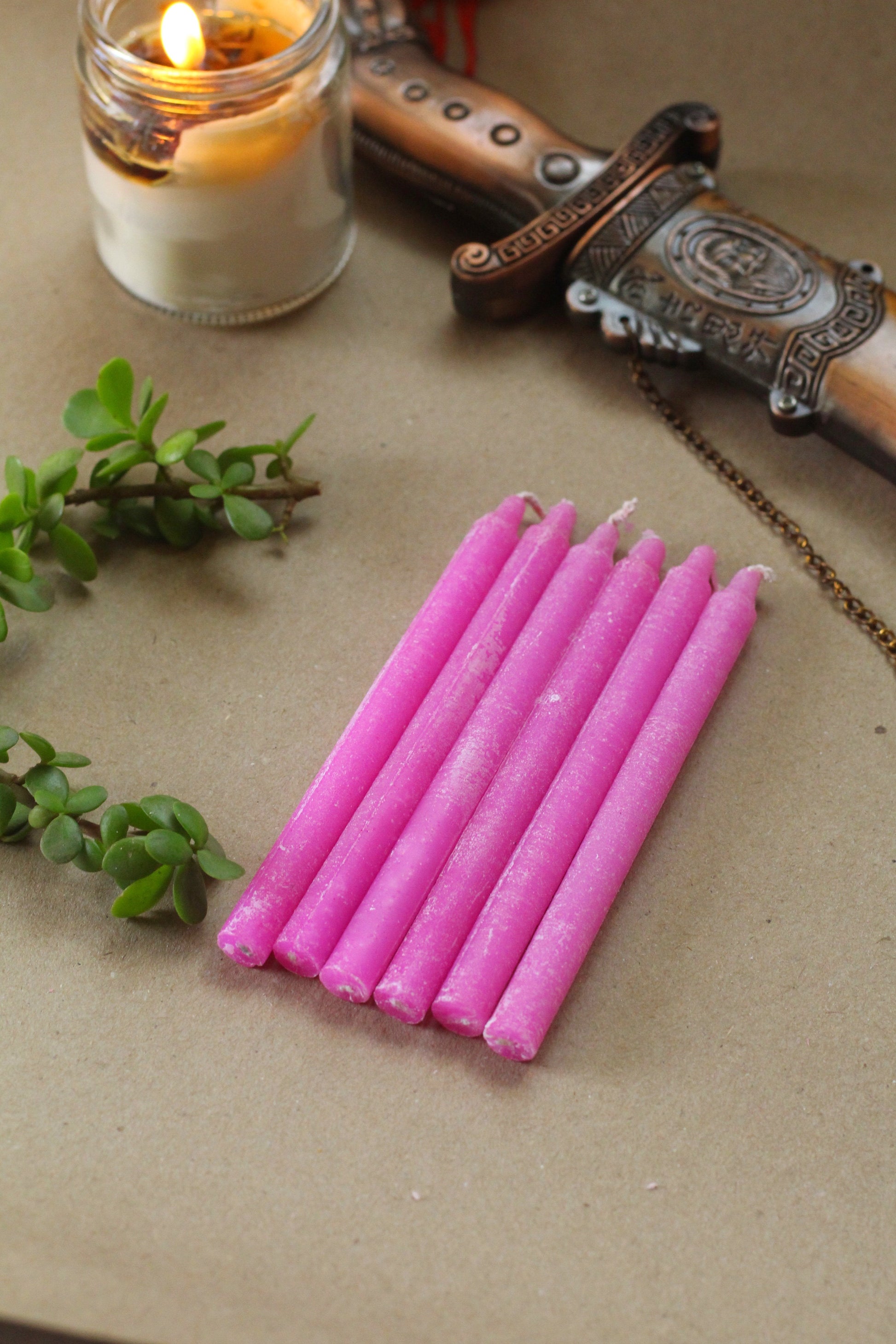 Pink Candle | Spell Work - Set Of 25 50 100 200
