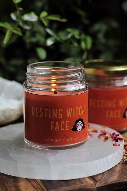 Resting Witch Face Soy Candle