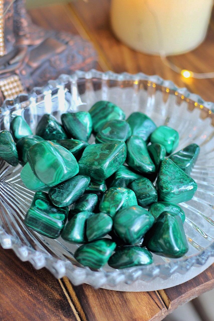 Malachite Tumble Stone | Of Protection & Encouragement Crystal
