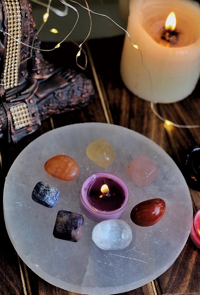 Seven Chakra Tumble Stone Set Of 7 Crystal
