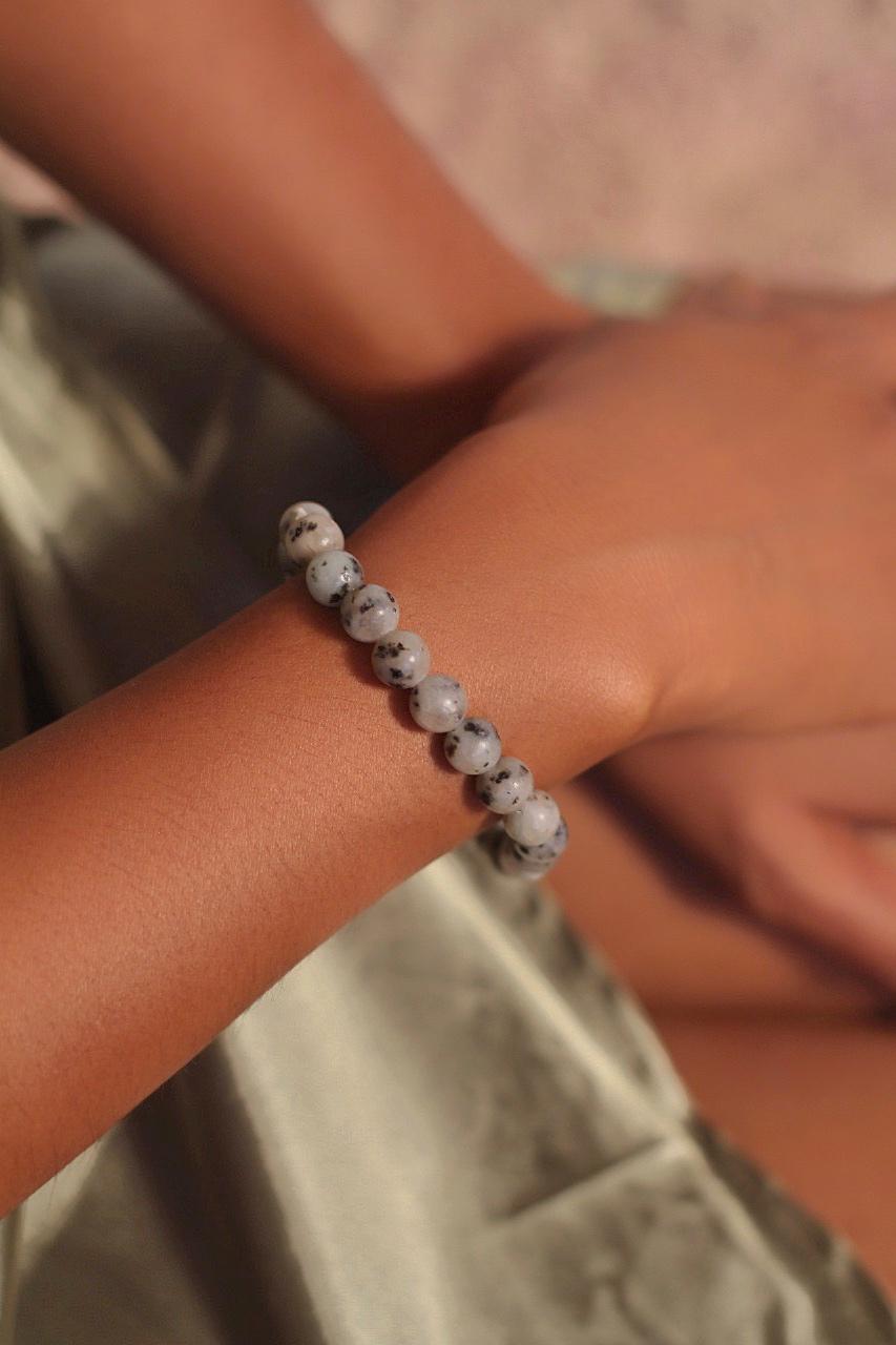 Rainbow Moonstone Bead Bracelet - 8Mm | Cultivates Compassion & Empathy Crystal