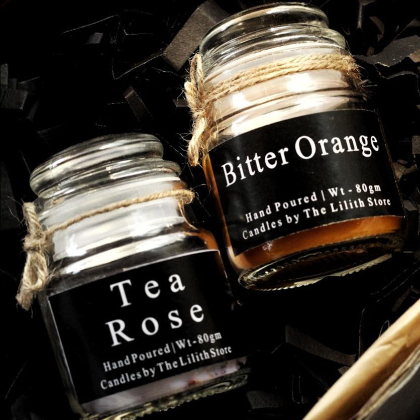 Tea Rose & Bitter Orange Scented Candle