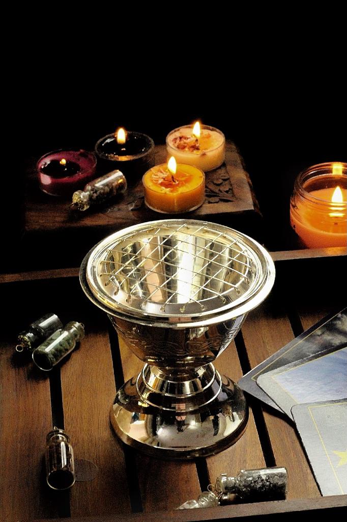 Incense Burner With Silver Polish Altarware | Altar