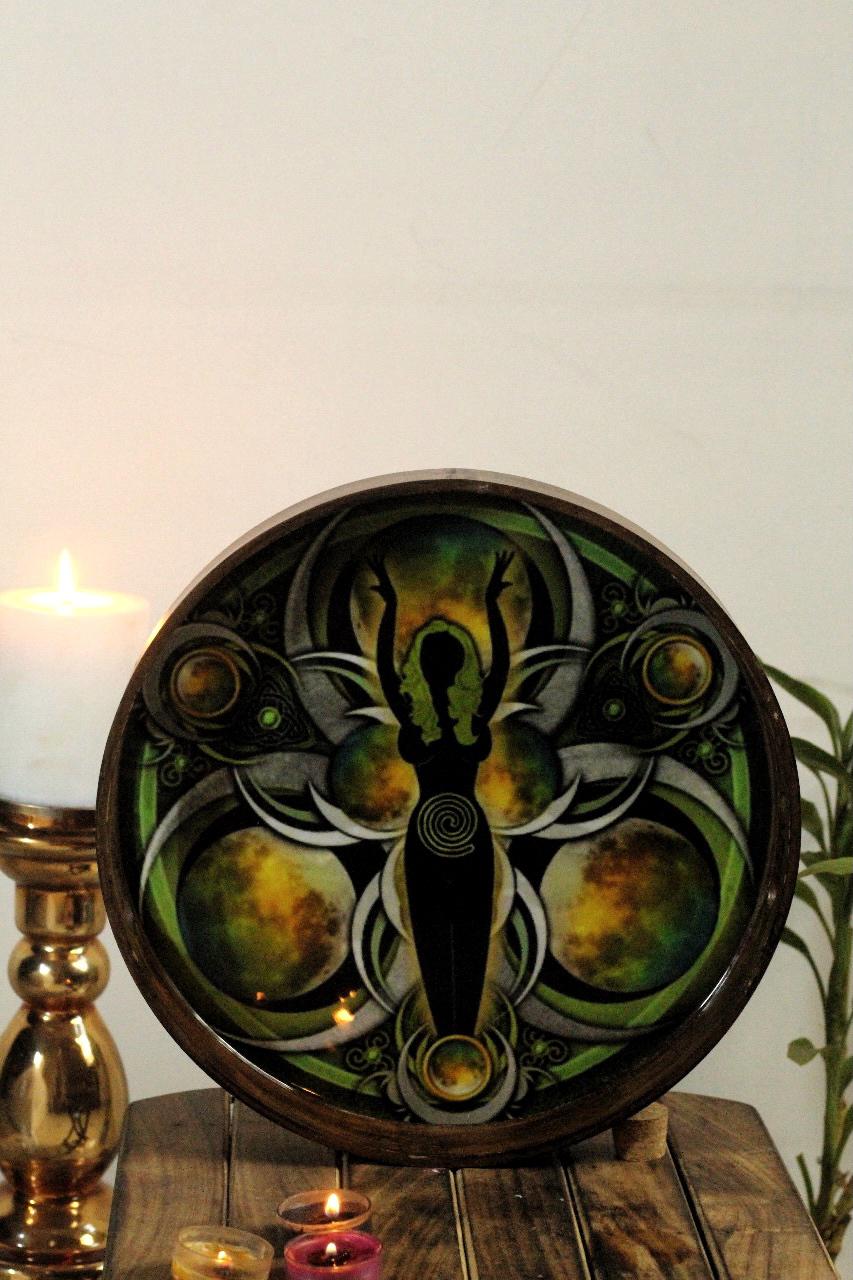 Goddess Gaia Wooden Tray | Altarware Altar