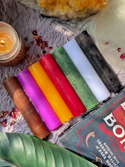 Thick Candle - Set Of 7 | Colour Candles