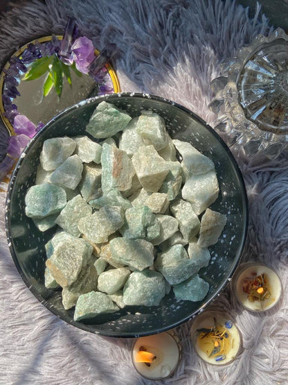 Green Aventurine Mini Raw Stone | For Abundance Crystal & Stones