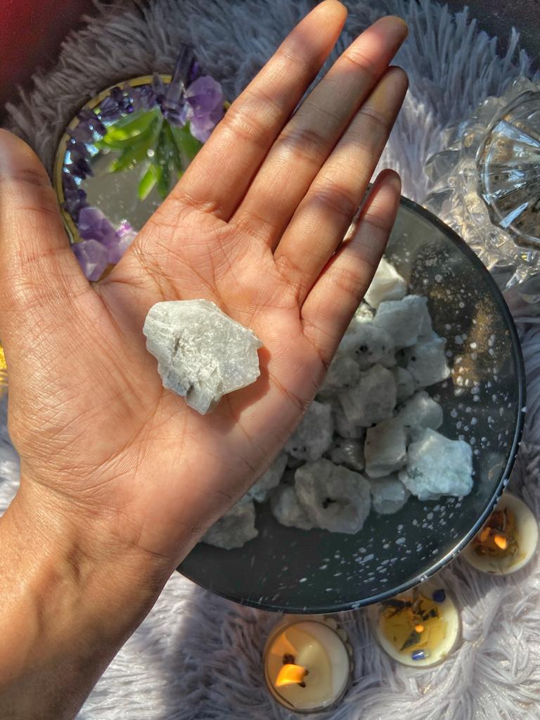 Rainbow Moonstone Mini Raw Stone | For Compassion & Empathy Crystal