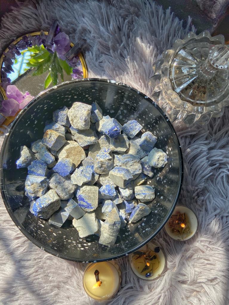 Lapiz Lazuli Raw Stone - Mental Peace And Communication Crystal