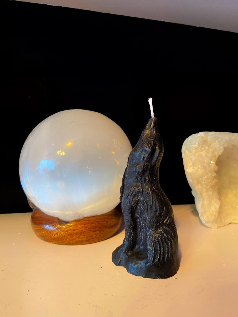Howling Wolf Candle Candles
