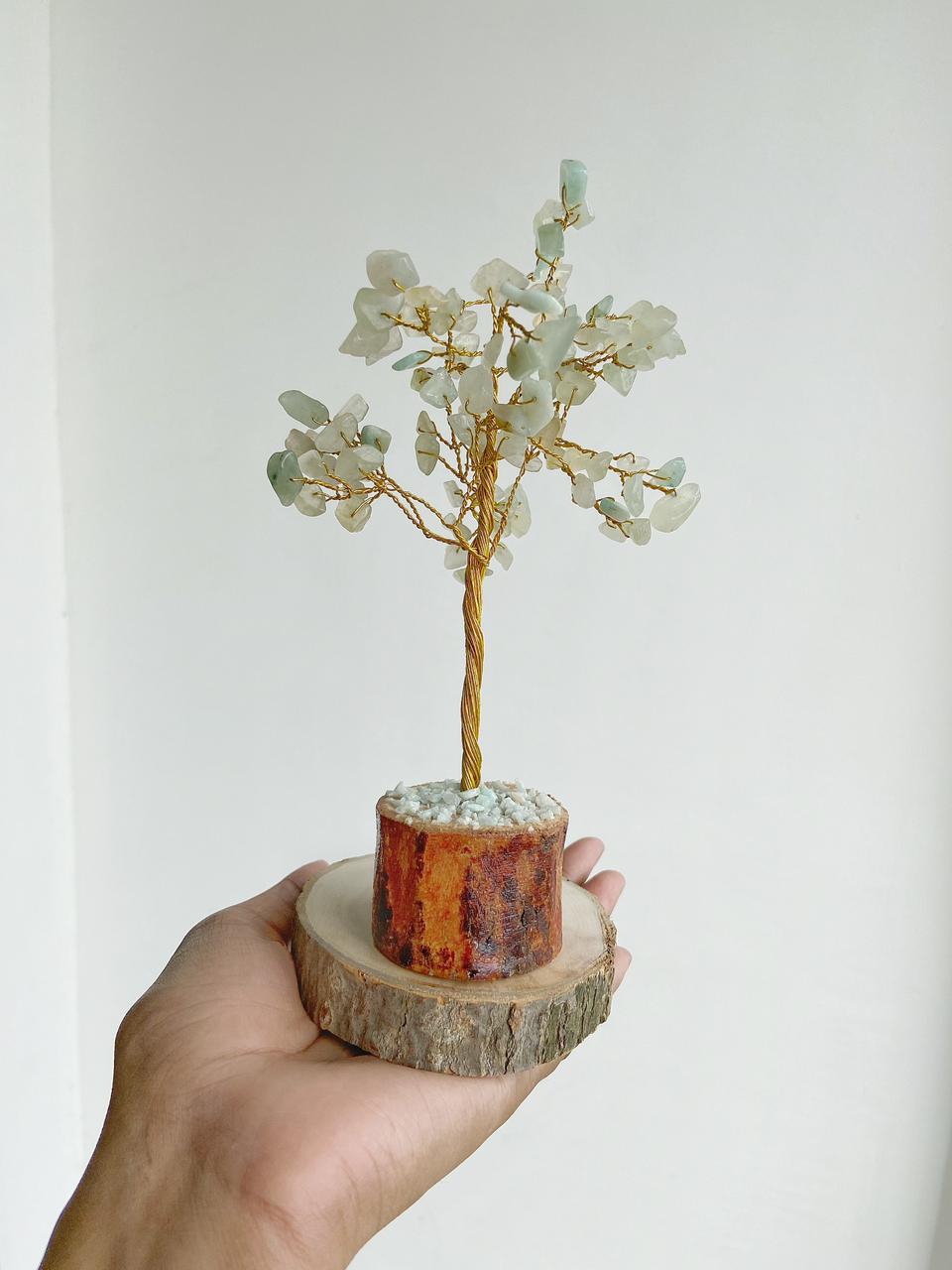 Green Aventurine Chips Tree For Prosperity & Abundance Crystal