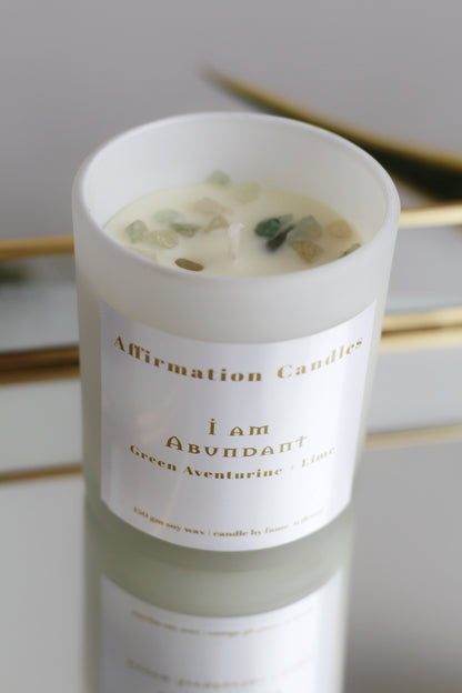 I am Abundant | Soy Candle
