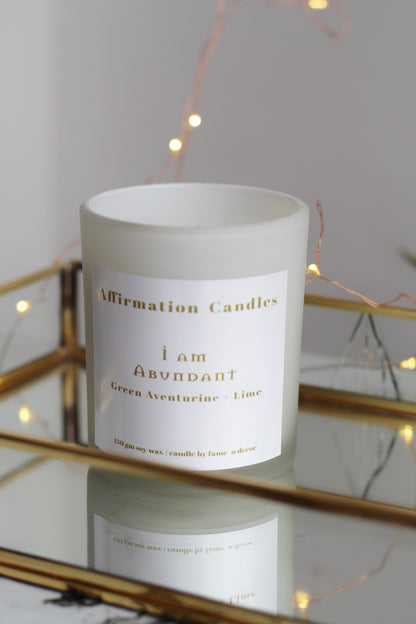 I am Abundant | Soy Candle