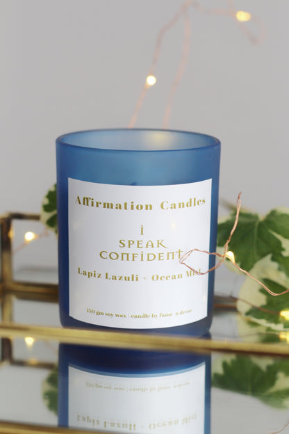 I Speak Confident Scented Soy Wax Candle