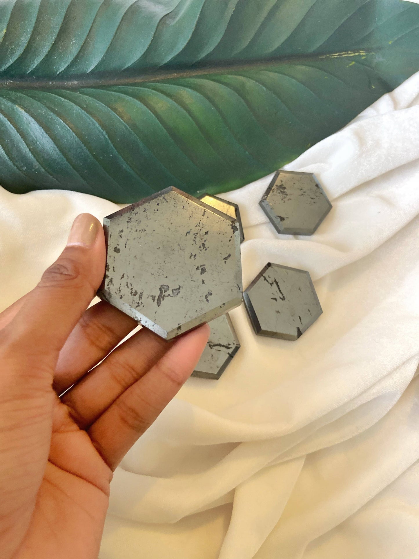 Hematite Hexagon Plate - 101 Gm Crystal & Stones