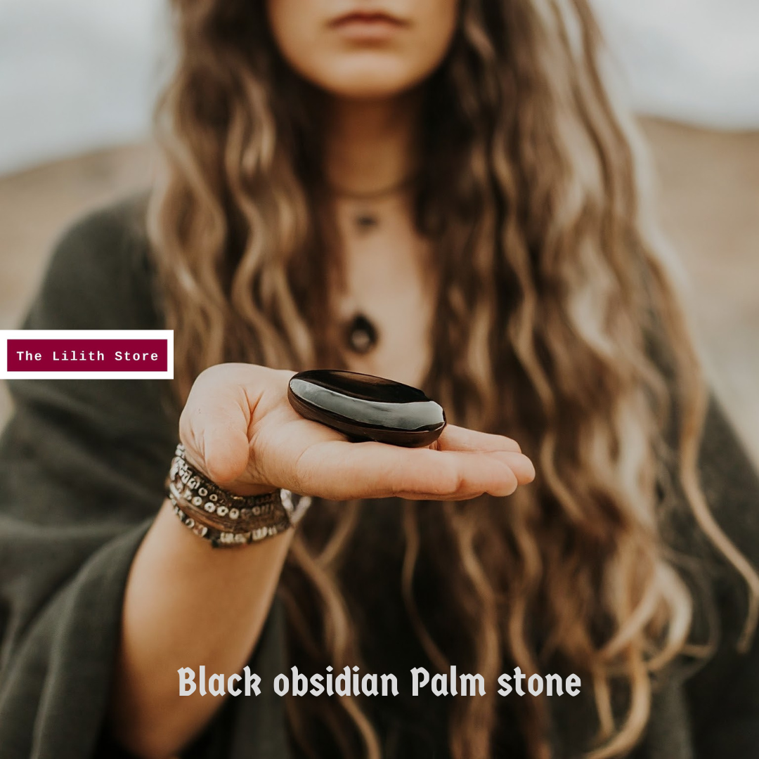 Black Obsidian Palmstone