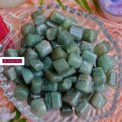 Green Aventurine Tumble Stone | For Financial Abundance Crystal & Stones